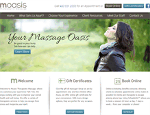Tablet Screenshot of moasismassage.com